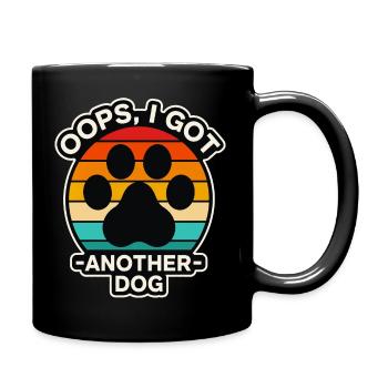 Oups, j’ai un autre chien - Retro Dog Paw - Mug uni - noir - Droite