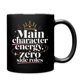 Couronne d’énergie du personnage principal - Mug uni - noir - Droite