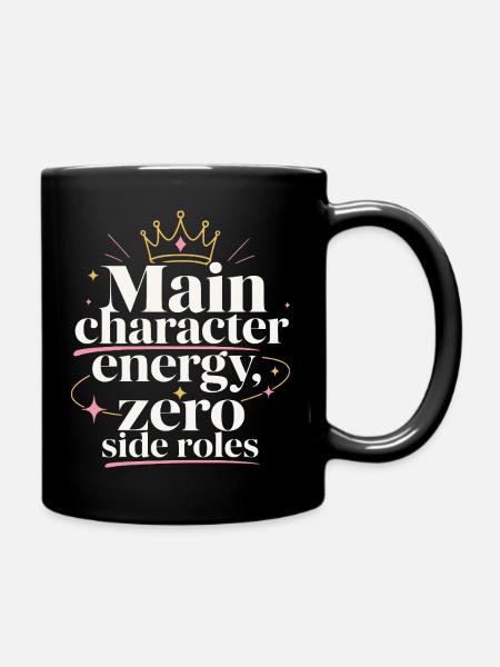 Couronne d’énergie du personnage principal - Mug uni - noir