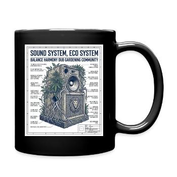 Reggae Soundsystem Eco - Mug uni - noir - Droite