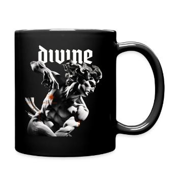 Göttliche Skulptur Noir - Tasse einfarbig - Schwarz - Rechts