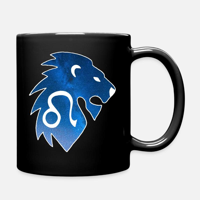 Lion et univers - Mug uni - noir