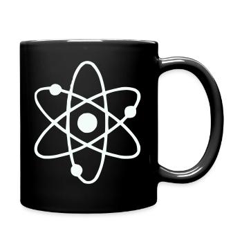 Atom Model Line Art - Full Colour Mug - black - Right
