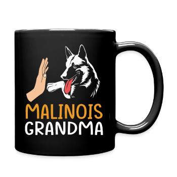 Belgian Malinois - Full Colour Mug - black - Right