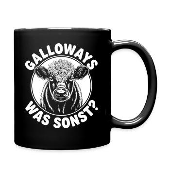 Galloway Rind - Tasse einfarbig - Schwarz - Rechts