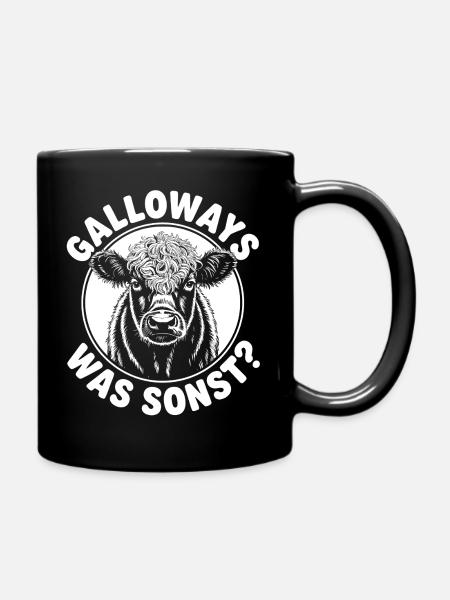 Galloway Rind - Tasse einfarbig - Schwarz
