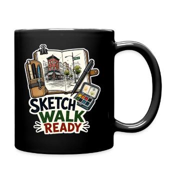 CROQUIS PRÊT - Mug uni - noir - Droite