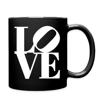 T-shirt iconique au design pop art d’amour - Mug uni - noir - Droite