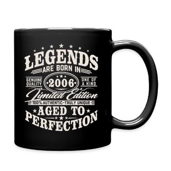 2006 Jahrgang Vintage Geburtstag Geschenk Retro - Tasse einfarbig - Schwarz - Rechts