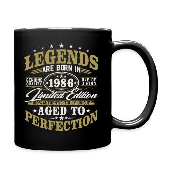 Cadeau d’anniversaire vintage vintage rétro 1986 - Mug uni - noir - Droite