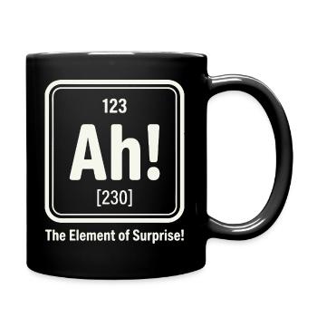 Element of surprise Ah! - Full Colour Mug - black - Right