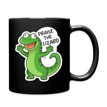 Lizard, Eidechse - Tasse einfarbig - Schwarz - Rechts