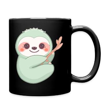 Immer Schön Entspannt - Tasse einfarbig - Schwarz - Rechts