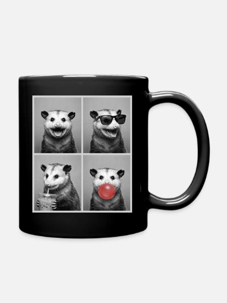 Opossums Opossum - Tasse einfarbig - Schwarz