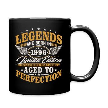 1996 Vintage Born Birthday Gift Retro - Full Colour Mug - black - Right