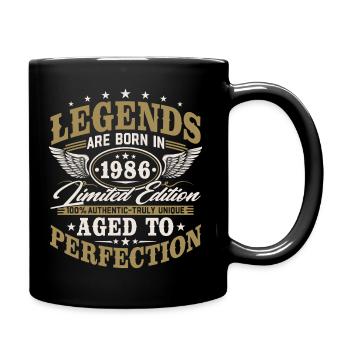 Cadeau d’anniversaire vintage Born 1986 - Mug uni - noir - Droite