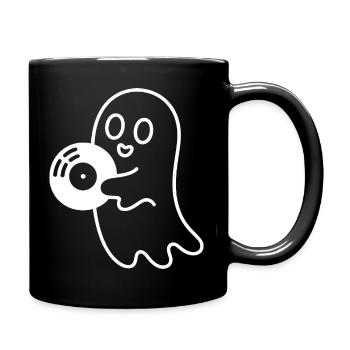 Cuddly Ghost with Eye Balloon - Full Colour Mug - black - Right