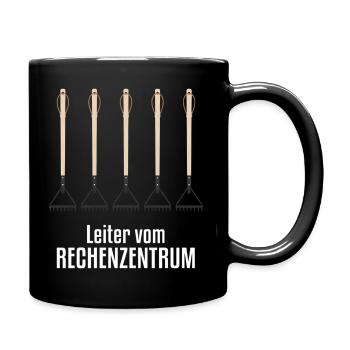 Rechenzentrum Garten Gärtner Gärtnerin Hobby Retro - Tasse einfarbig - Schwarz - Rechts