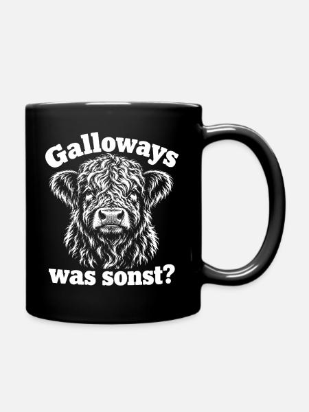 Galloway Kuh Was Sonst? - Tasse einfarbig - Schwarz