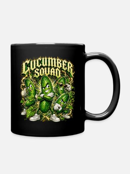 Gurke - Tasse einfarbig - Schwarz