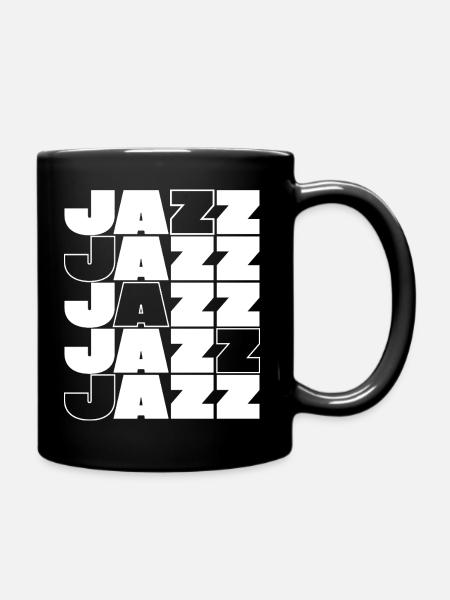 Jazz Grid Bold Typografie - Tasse einfarbig - Schwarz