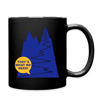 gipfelstuermer_2f - Tasse einfarbig - Schwarz - Rechts