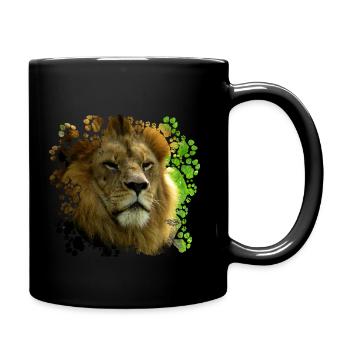 Lion - Tasse einfarbig - Schwarz - Rechts