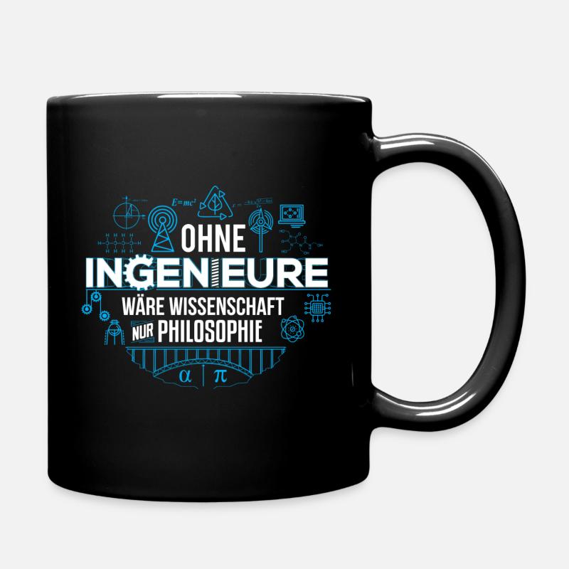 Ingenieur Philosophie - Tasse einfarbig - Schwarz