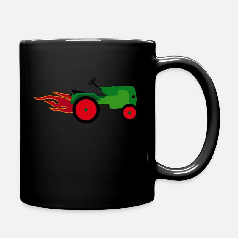 Tractor - Full Colour Mug - black