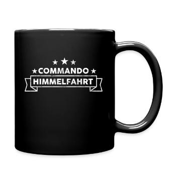 Commando Himmelfahrt Herrentag Vatertag Männertag - Tasse einfarbig - Schwarz - Rechts