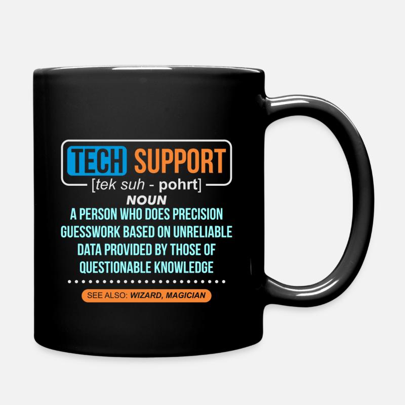 Technician Gift Idea & T-Shirt - Full Colour Mug - black