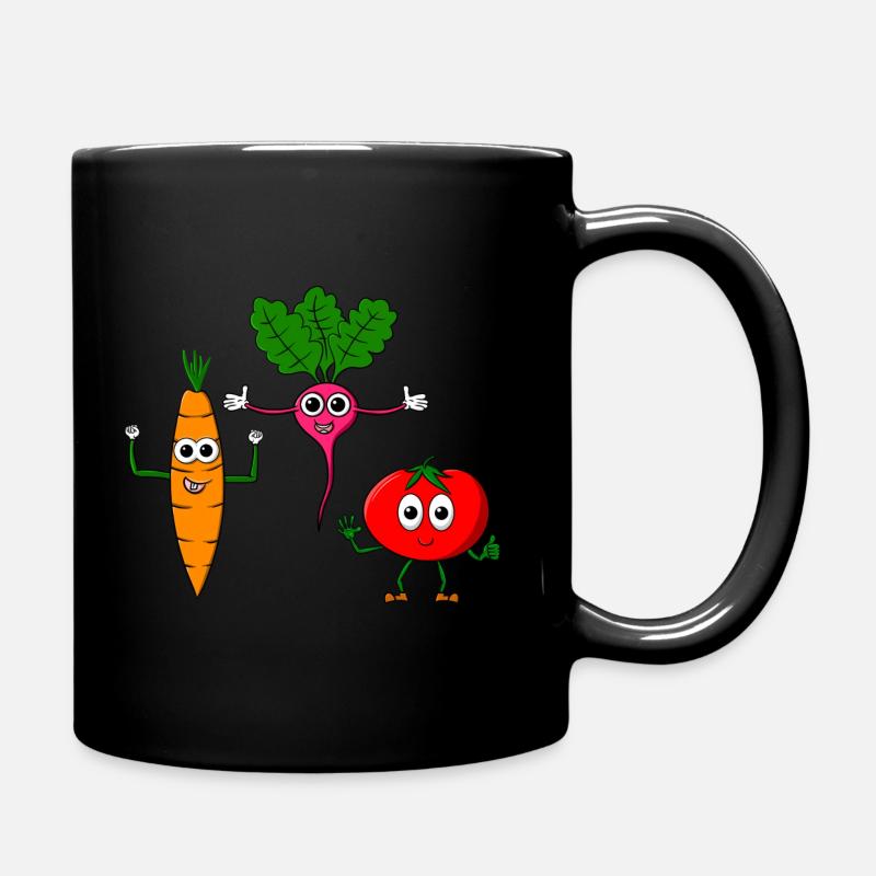 Légumes - trois légumes cool - Mug uni - noir