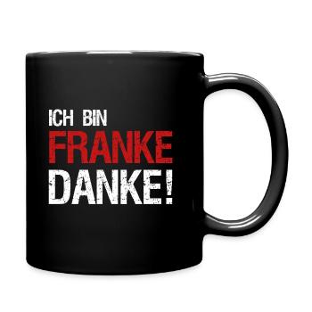 Je suis Franke Merci! Franken en disant idée cadeau - Mug uni - noir - Droite