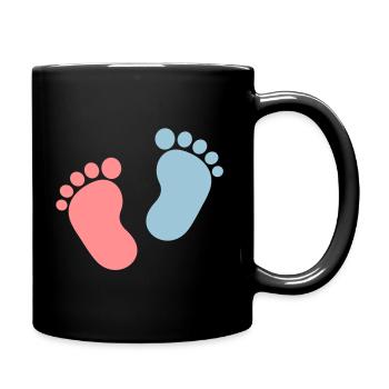 Baby feet - Full Colour Mug - black - Right