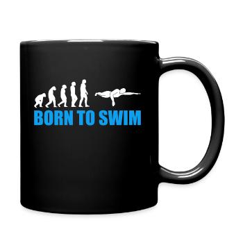 Born to Swim SChwimmer Evolution - Tasse einfarbig - Schwarz - Rechts