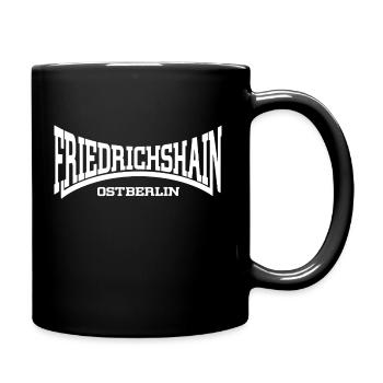 Friedrichshain Ostberlin - Tasse einfarbig - Schwarz - Rechts
