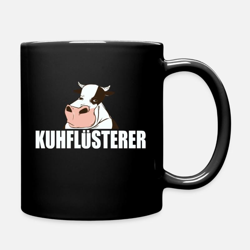 Kühe Geschenk Landwirt - Tasse einfarbig - Schwarz