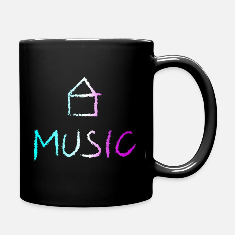 House Music - Full Colour Mug - black