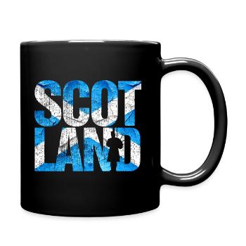 Ecosse Cornemuse drapeau écossais - Mug uni - noir - Droite