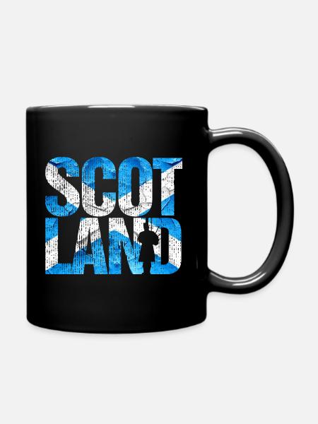 Schottland Dudelsack Schottische Flagge - Tasse einfarbig - Schwarz