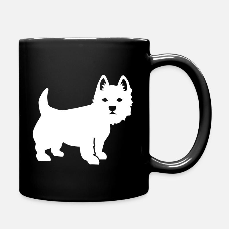 Westie - Tasse einfarbig - Schwarz