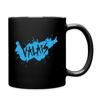 VALAIS GRUNGY BLUE - Full Colour Mug - black - Right