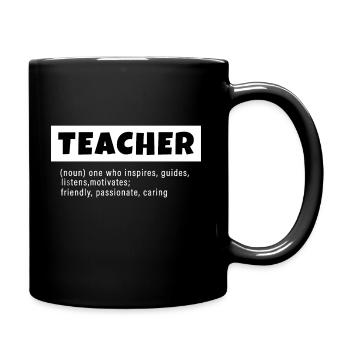 Teacher Noun Teacher Définition English Teacher - Mug uni - noir - Droite