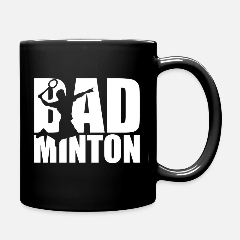 Badminton - Full Colour Mug - black