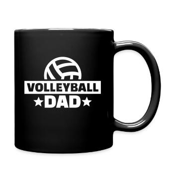 Volleyball - Tasse einfarbig - Schwarz - Rechts
