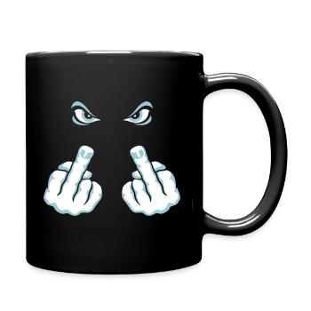Doigt D'Honneur (Fuck Off / Fuck You) - Mug uni - noir - Droite