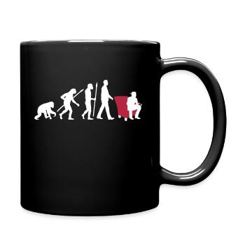 evolution_of_man_pc_console_gamer02_2c - Tasse einfarbig - Schwarz - Rechts