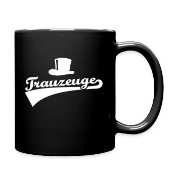 Trauzeuge - Tasse einfarbig - Schwarz - Rechts