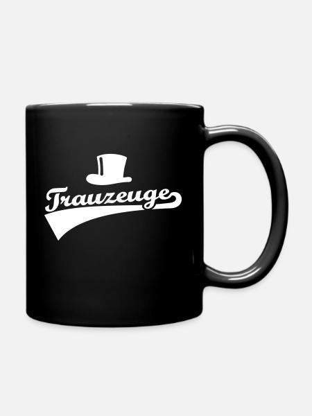 Trauzeuge - Tasse einfarbig - Schwarz