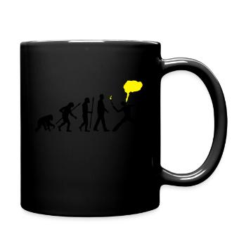 feuerschlucker_072016_a_2c - Tasse einfarbig - Schwarz - Rechts